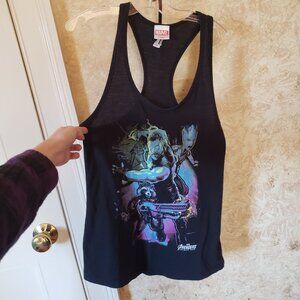 Thor Groot Rocket Raccoon racerback tank top Avengers Infinity War